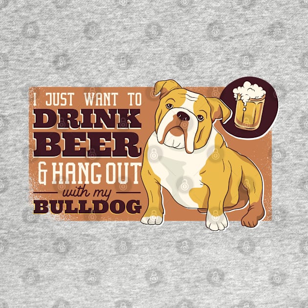 Beer And Bulldog by TomCage